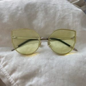 Gentle monster yellow ami Adam cat eye sunglasses RARE